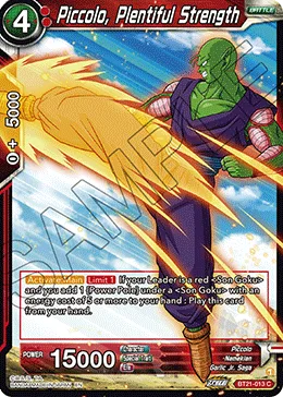 BT21-013 Piccolo, Plentiful Strength