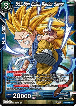 BT21-042 SS3 Son Goku, Warrior Savior