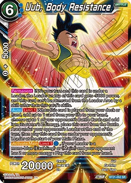 BT21-052 Uub, Body Resistance