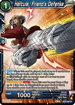 BT21-057 Hercule, Friend’s Defense
