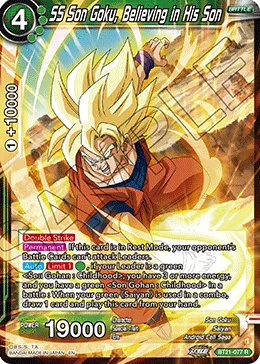 BT21-077 SS Son Goku, Believing in His Son