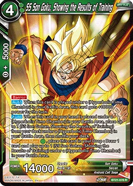 BT21-078 SS Son Goku, Showing the Results of Training