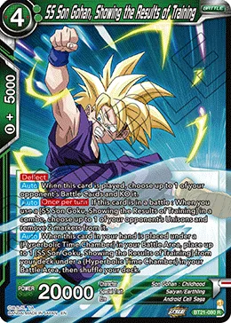 BT21-080 SS Son Gohan, Showing the Results of Training