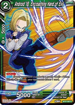 BT21-087 Android 18, Encroaching Hand of Evil