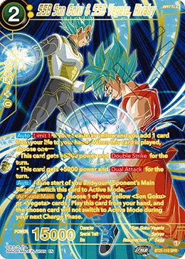 BT21-110 SSB Son Goku & SSB Vegeta, Rivalry (SPR)