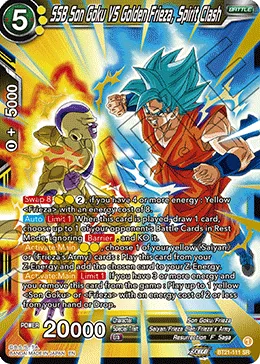 BT21-111 SSB Son Goku VS Golden Frieza, Spirit Clash
