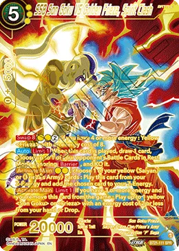 BT21-111 SSB Son Goku VS Golden Frieza, Spirit Clash (SPR)