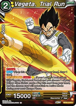 BT21-113 Vegeta, Trial Run