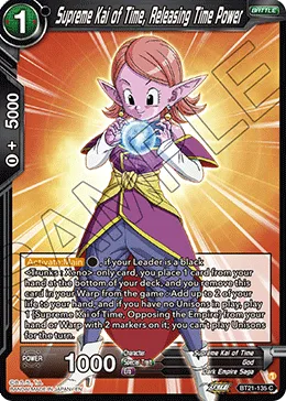BT21-135 Supreme Kai of Time, Releasing Time Power