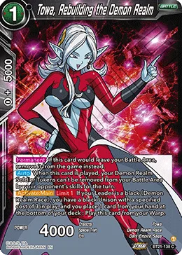 BT21-138 Towa, Rebuilding the Demon Realm