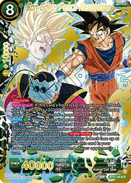 BT21-148 Son Goku, Peace Resolution