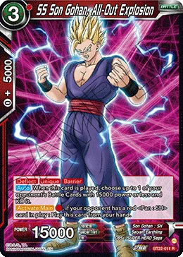 BT22-011 SS Son Gohan, All-Out Explosion