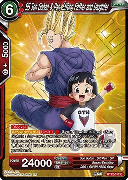 BT22-012 SS Son Gohan & Pan, Strong Father and Daughter