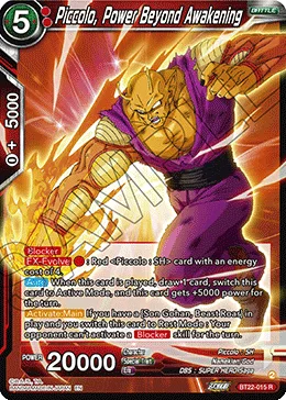 BT22-015 Piccolo, Power Beyond Awakening