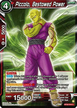 BT22-016 Piccolo, Bestowed Power