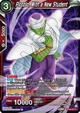 BT22-017 Piccolo, With a New Student