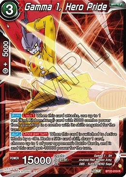BT22-019 Gamma 1, Hero Pride