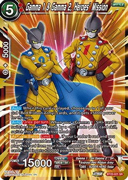 BT22-021 Gamma 1 & Gamma 2, Heroes’ Mission
