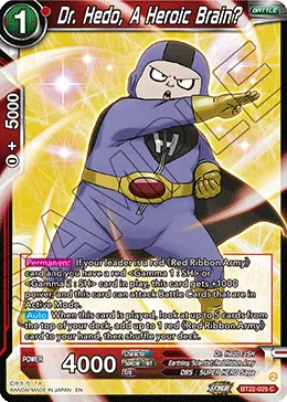BT22-025 Dr. Hedo, A Heroic Brain?