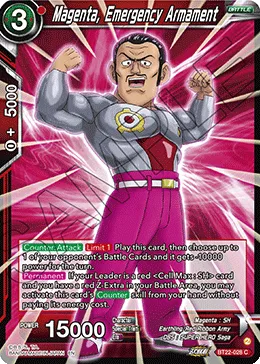 BT22-028 Magenta, Emergency Armament