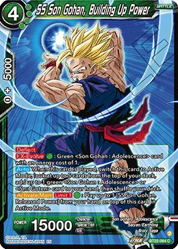BT22-064 SS Son Gohan, Building Up Power