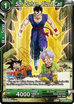 BT22-065 Son Gohan, Close Call