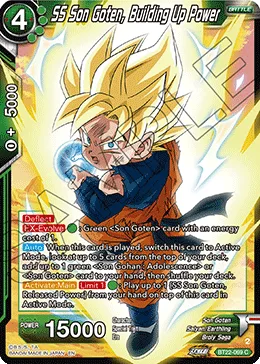 BT22-069 SS Son Goten, Building Up Power