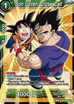 BT22-070 Son Goten, Close Call