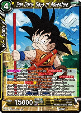 BT22-089 Son Goku, Days of Adventure