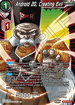 BT23-004 Android 20, Creating Evil