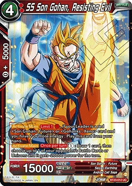 BT23-012 SS Son Gohan, Resisting Evil