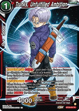 BT23-017 Trunks, Unfulfilled Ambition