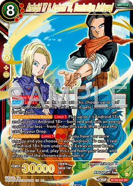 BT23-022 Android 17 & Android 18, Domination Achieved (Promo)