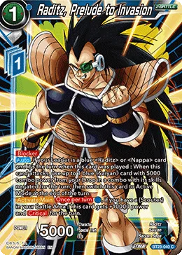 BT23-040 Raditz, Prelude to Invasion