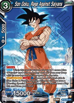 BT23-045 Son Goku, Rage Against Saiyans