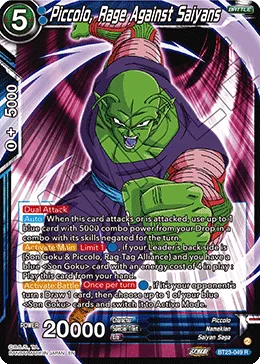 BT23-049 Piccolo, Rage Against Saiyans