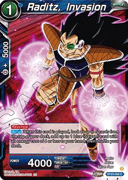 BT23-058 Raditz, Invasion