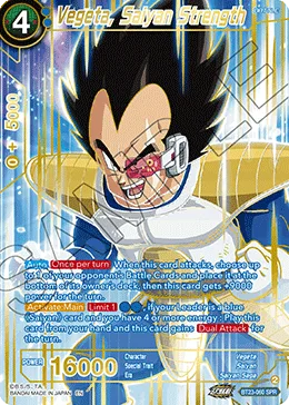 BT23-060 Vegeta, Saiyan Strength (Alt art)