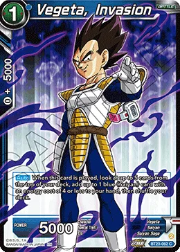 BT23-062 Vegeta, Invasion