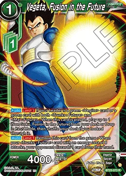 BT23-073 Vegeta, Fusion in the Future
