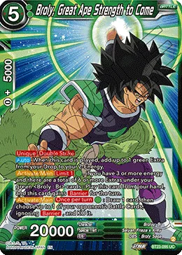 BT23-095 Broly, Great Ape Strength to Come