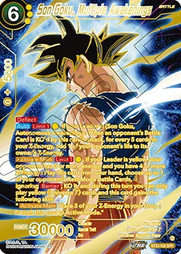 BT23-109 Son Goku, Multiple Awakenings (Alt art)