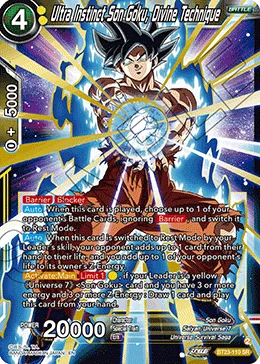 BT23-110 Ultra Instinct Son Goku, Divine Technique