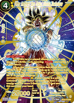 BT23-110 Ultra Instinct Son Goku, Divine Technique (Alt art)