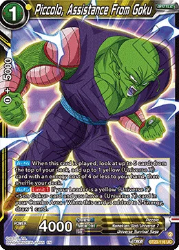 BT23-116 Piccolo, Assistance From Goku