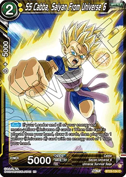 BT23-124 SS Cabba, Saiyan From Universe 6