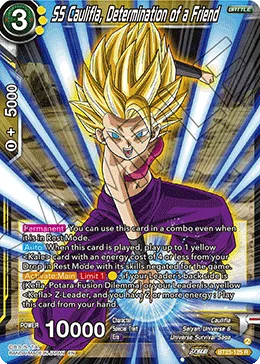 BT23-125 SS Caulifla, Determination of a Friend