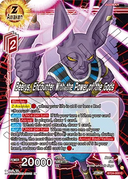 BT24-003 Beerus, Encounter With the Power of the Gods