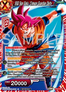 BT24-004 SSG Son Goku, Crimson Guardian Deity (Promo)