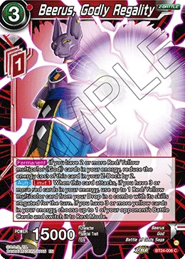 BT24-006 Beerus, Godly Regality
